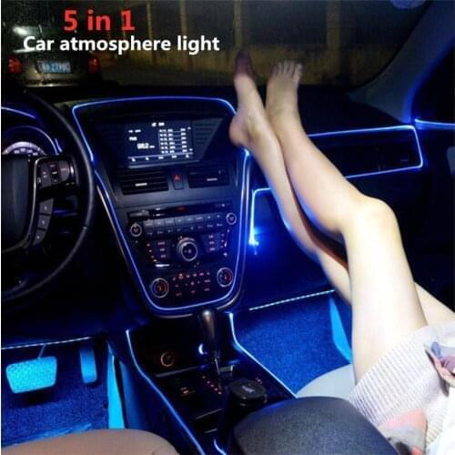 6M RGB fiber optic atmosphere lamps Car Interior ambient light decorative board door Remote Control or Application Control