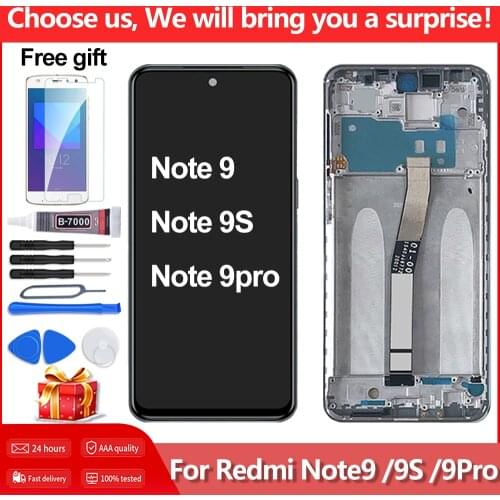 Original LCD For Xiaomi Redmi Note9 9S 9 Pro LCD Display Touch Screen Digitizer Assesmbly For Redmi Note 9S 9 PRO LCD 10-Touch