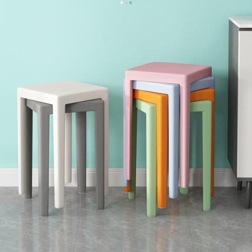 Nordic light luxury fashion dining chair Eco-friendly thickened plastic writing stool multi-functional simple modern furniture