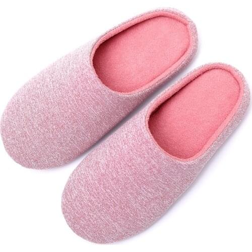 Women Slippers Winter Indoor House Plush Soft Cotton Slippers Non-slip Floor Shoes Home Slippers Women Slides For Bedroom