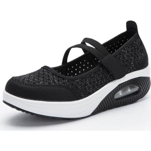 New Summer Women Flat Platform Shoes Woman Breathable Mesh Casual Shoes Moccasin Zapatos Mujer Ladies Boat Shoes