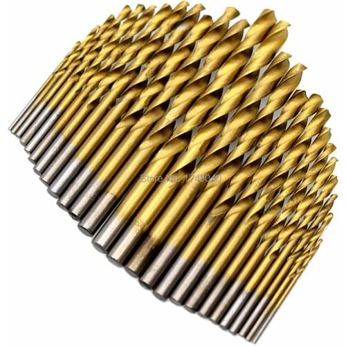 High Speed Steel Drill Bit 1.5mm to 6.5mm Woodworking Drill Bits Tools 26pcs Set for Plastic Wood Metal Drilling Hole Cutter