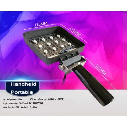 Replace 120wHandle portable LOCA UV curing machine 12-LED Portable UV Curing light Ideal Mobile Phone screen repair curing