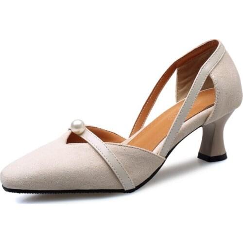 Big Size 11 12 13 14 15 ladies high heels women shoes woman pumps Squarehead Package toes Cingulate Thick with Single shoes