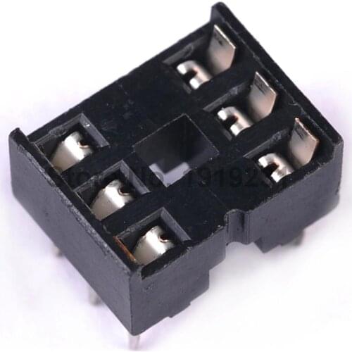 10pcs 6 Pin DIP IC sockets integrated chip socket 6P