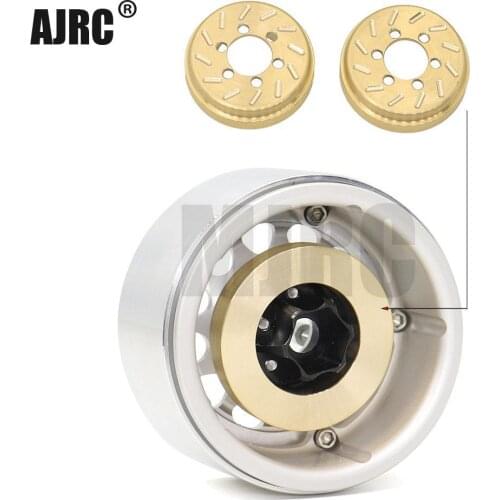 2PCS Brass 63g Internal Counterweight for VP 1.9 2.2 inch Wheel Rims Axial SCX10 90046 D90 TF2 Traxxas TRX4