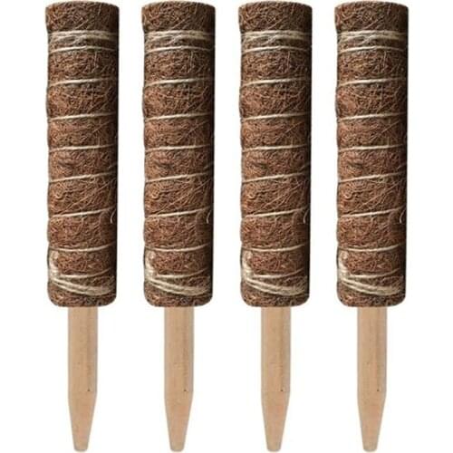 4 Pack Coir Totem Pole Coir Moss Totem Pole for Plant Support Extension Climbing Indoor Plants Creepers 50cm