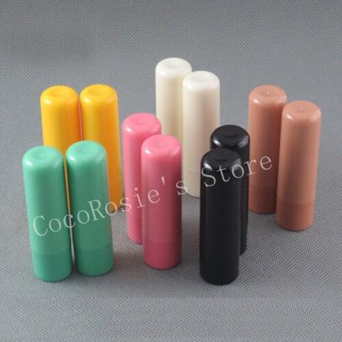 50PCS Empty coloful lip balm tube 4g high quality lipstick tube DIY lip balm container