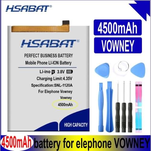 HSABAT Vowney 4500mAh Battery for Elephone Vowney / for Elephone Vowney Lite Batteries