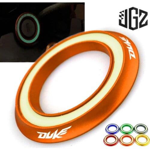 Motorcycle CNC Aluminum Luminous Key Ring Circle Cap Ignition Switch Cover For KTM DUKE 125 250 150 390 200 690 790 Accessories