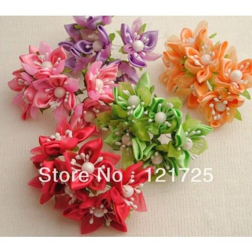 Free shipping stain flowers wedding decoration candy box artificial flowers DIY corsage headdress flower crafts