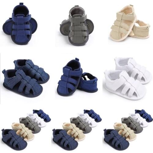 Citgeett Summer Baby Infant Girl Boy Sandals Canvas Soft Sole Prewalker Newborn Shoes