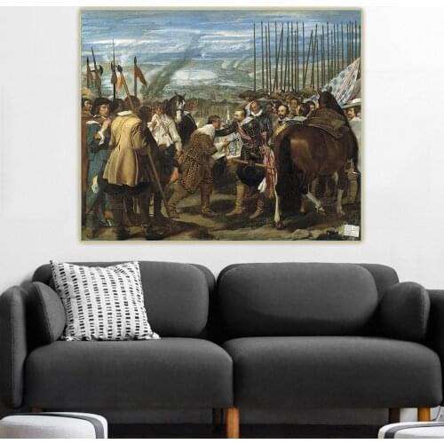 Diego Velazquez《The Surrender Of Breda》Canvas Oil Painting Artwork Poster Picture Wall Hanging Decor Home Living Room Decoration