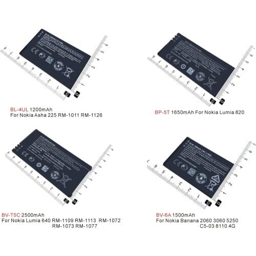 BV-6A battery for Nokia Banana 8110 2060 3060 5250 C5-03 1500mAh