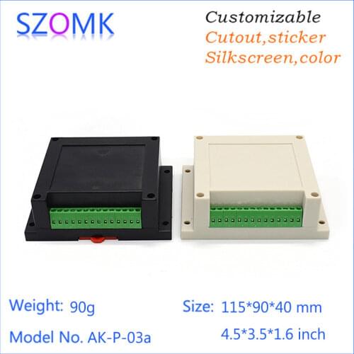 【For One Buyer】1 piece 115*90*40mm din rail box case for electronics AK-P-03a din rial enclosure case