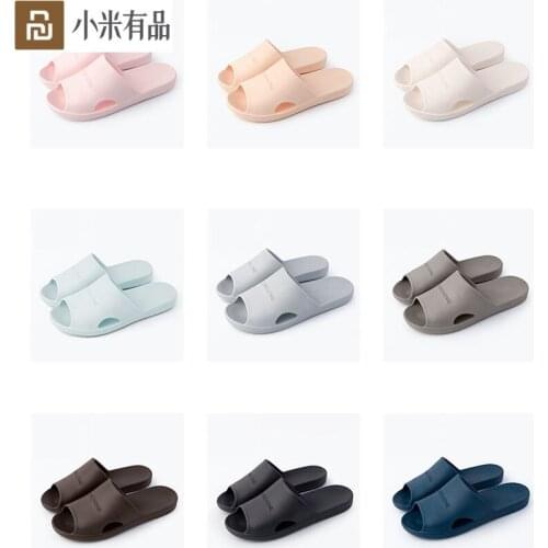 Youpin Home Slippers Bathroom Slippers Soft Flip Flops Ladies Man Sandals Casual Shoes Slip For Men Women 5color