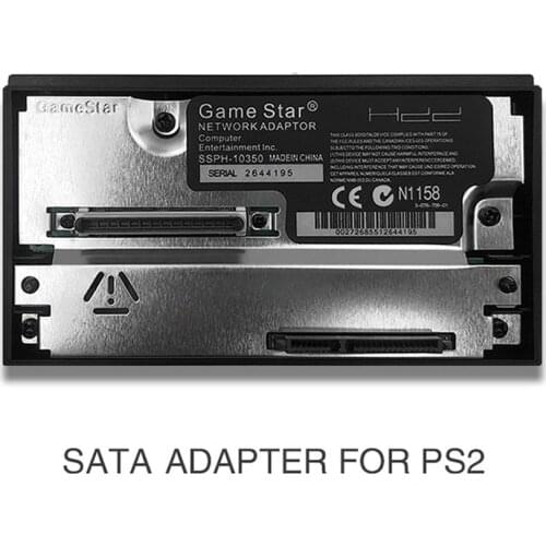 Game Console Network Card SATA Socket HDD Adapter Dustproof Portable Carrying Decor for PS2 Playstation 2 SATA/IDE