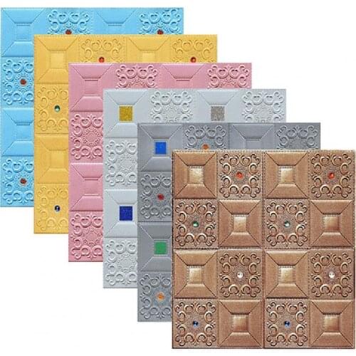 Brick wall Stickers DIY 3D PE Foam Wall Panels Room Decal Stone Decoration Embossed Self Adhensive 3D Brick Wall