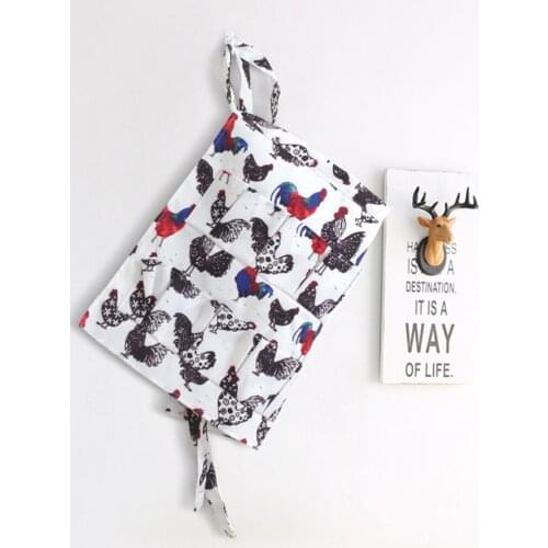 Kitchen Home Egg Collecting Waist Apron 12 Pockets Goose Chicken Egg Apron