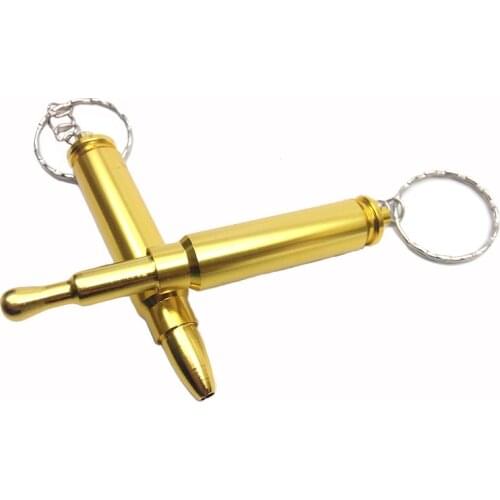 Bullet Shape Smok Metal Pipes Multifunction Portable Creative Pendant Smoking Pipe Key Chain Herb Tobacco Pipe Gift Grinder