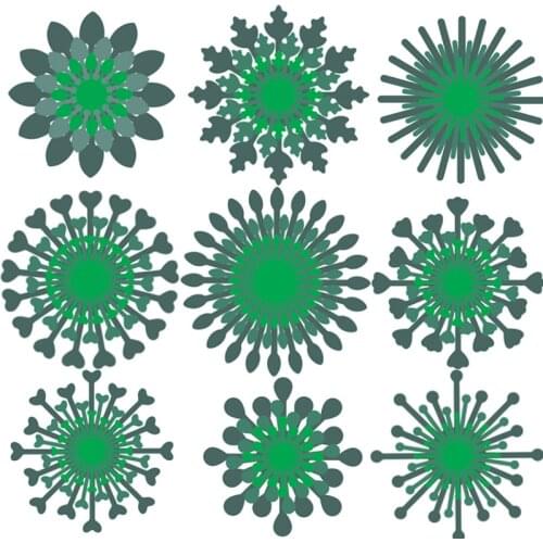 Layered Snowflake Flower Metal Cutting Dies For Scrapbooking Craft Die Cut Card Making Embossing Stencil Photo Album Decorations