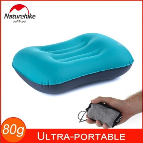 Naturehike Ultralight Packable Travel Pillow Inflatable Air Cushion Head Mattress For Camping Backpacking Airplanes Road Trips