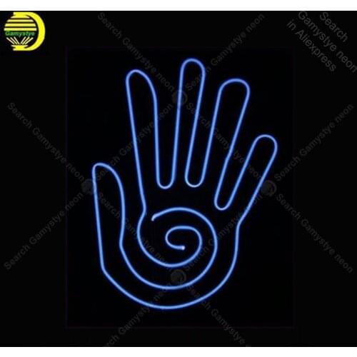 Neon Sign Talk to the Hand Freestanding Neon Signs for custom Glass Tubes Neon Bulbs Signboard decorate wall Handcraft Bar sign