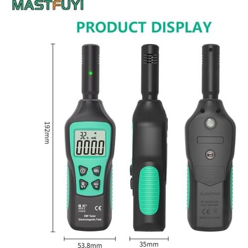 Mastfuyi FY876 Handheld EMF Meter Electromagnetic Radiation Detector Monitor Household High Precision Wave Radiation Tester
