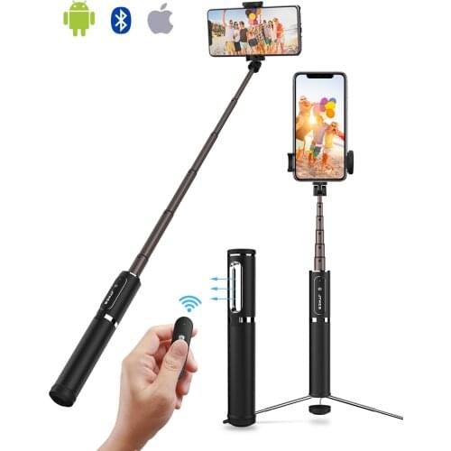 3 in 1 Wireless Bluetooth Selfie Stick with Shutter Remote Tripod for IOS Android