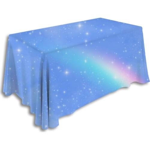 Aesthetic Sky Table Cover Cloth,dinning Table Decoration Accessories Mesa Rectangular Hot Pink Table Skirts Table Decoration