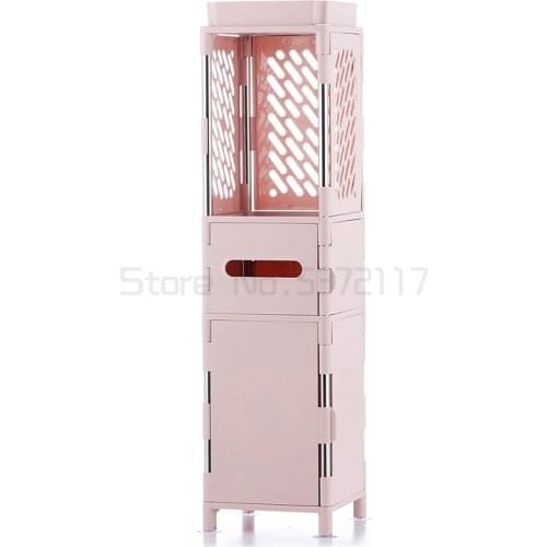 Storage rack floor type toilet storage cabinet multi-layer slotted storage cabinet toilet side cabinet