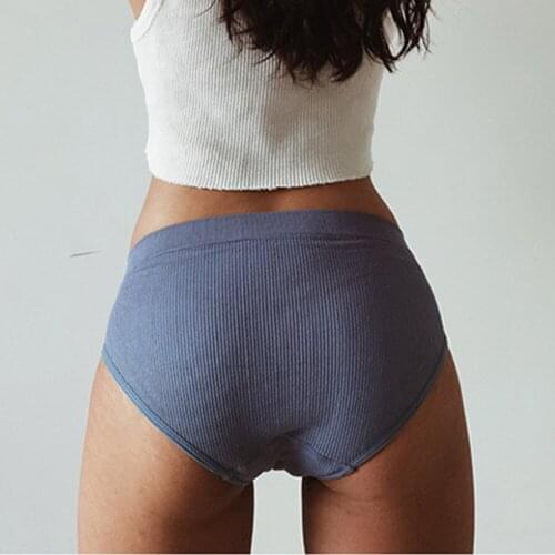 Womens Cotton Panties Sexy Underwear 5 Solid Color Panties for Woman Female Underpants Intimate Lingerie Briefs Pantys Seamless