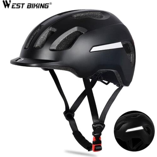 WEST BIKING Ultralight Bicycle Helmet Integrally-Mold Riding Safely Cap MTB Road Motorcycle Breathable Men Women Cycling Helmet