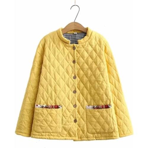 Plus size stand collar women loose cotton parkas coats 2021 new winter casual ladies soft solid black sky blue coats female tops