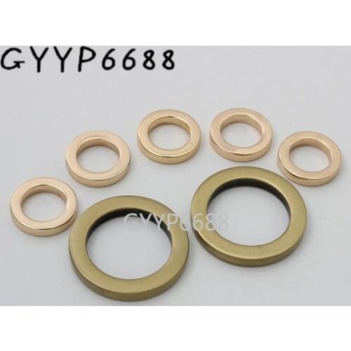 10-30-100pcs 2 sizes 3.0*10mm 4.0*18mm tabular edge die-casting o ring for chain purse O ring bag hardware factory direct