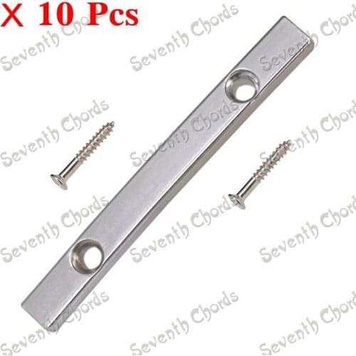 10 Pcs Chrome Electric Guitar.String Retainers Bars Tension Bar made of Brass