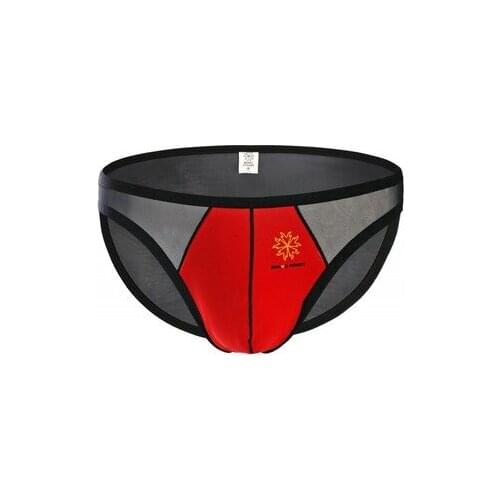 2019 Brave Person Sexy Underwear Transparent Penis Pouch Male Bulge See Through Men Briefs Slips Lingerie Male Underpants