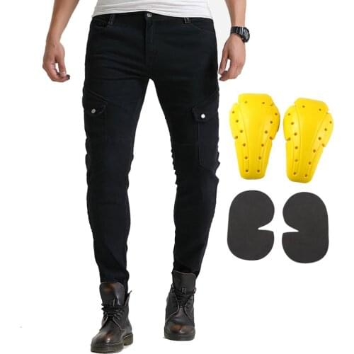 2020 Men Women Motorcycle Riding Jeans 4 X CE Armor Knee Hip Protective Pads for Motocross Racing Cycling off road ATV UTV