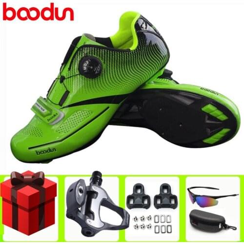 2021Boodun Road Cycling Shoes Sneaker Women Breathable Bike Self-Locking Sport Professional Anti-slip Unlocked Bicycle Bicicleta