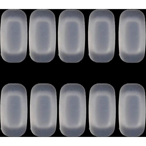 5 Pairs/set Silicone Eyeglass Sunglasses Glasses Nose Pads Soft Rectangle Vision