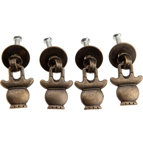 5pcs/1pc Pull Knobs Handles 38*23mm Antique Bronze Lantern Shape Zinc Alloy Vintage Door box Cupboard Drawer Cabinet Furniture