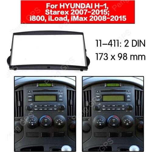 2 din Car Radio stereo Fitting Fascia installation For HYUNDAI H-1 Starex i800 iLoad iMax 2007-2015 Fascias Mount Panel Bezel CD