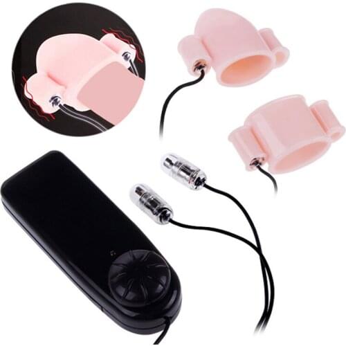 Dual Vibration Egg With Flexible Caps Male Masturbation Vibrator For Glans Penis Stimulation Vibe Adult Sex Toys For Men