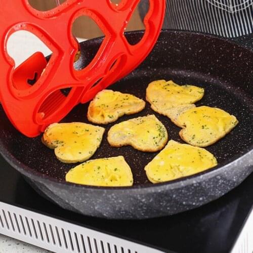 7-Holes Makers Fried Egg Mold Nonstick Pancake Mold Rings Baking Round Molds Muffin Pancake Mould for Kitchen Baking Accessories