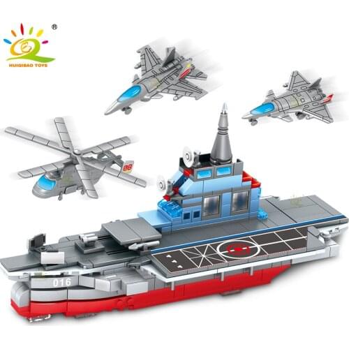 HUIQIBAO Military Series 434pcs Kiev Army Marine Warship Building Blocks Plane Aircraft Brick City Construction Toy for Children