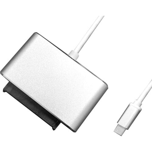 USB 3.1 Type C to SATA Cable Aluminum Alloy USB C to SATA Adapter for 2.5'' HDD SSD Drive