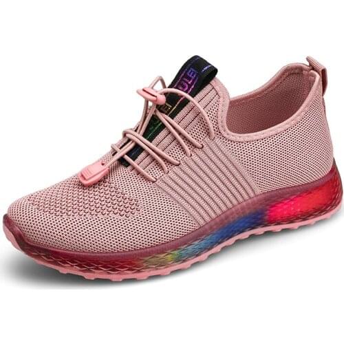 Hot Sale Zapatos Mujer Women Tennis Shoes Sneakers Female Breathable Mesh Shoes Gym Fitness Trainers Walking Sport Shoes Women