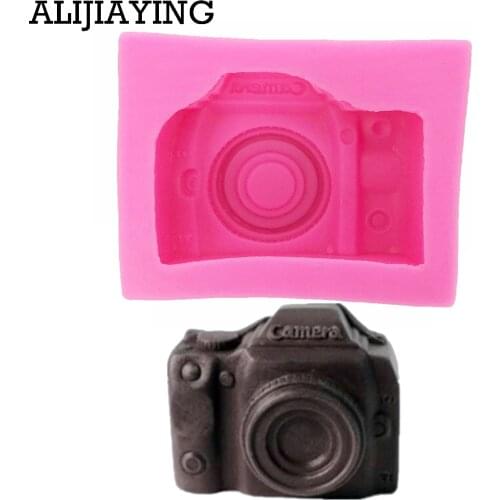 M0172 3D Camera Soap Silicone Molds Candle Clay Mold Gumpaste Chocolate Candy Moulds Fondant Cake Decorating Tools