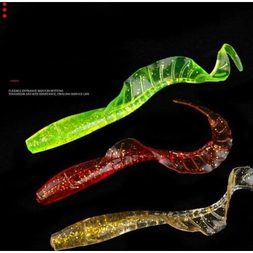 Soft Bait Capuchin Maggot Texas Fishing Group Luminous Soft Insect Single Tail Maggot Artificial Bait Artificial Bait