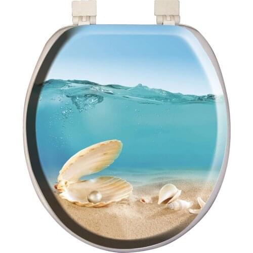 Softy Classic Pattern Soft Toilet Seat Cover White